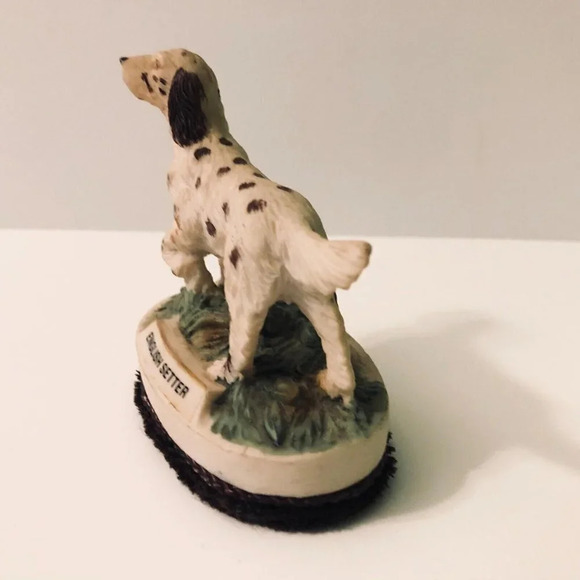 Vtg Jasco English Setter Hand Painted  Clothes Lint Brush Taiwan - Picture 8 of 13